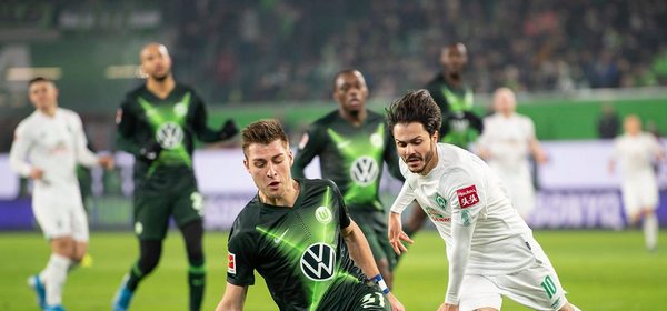 Werder Bremen gegen den VfL Wolfsburg